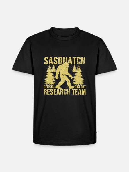Bigfoot research team - Men's Premium Organic T-Shirt - black