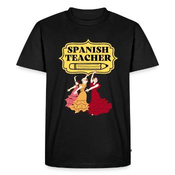 Spanish Teacher Flamenco Dancers - Men's Premium Organic T-Shirt - black - Front - Nico (187cm)