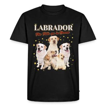 Labrador plus fidèle que les Hommes - T-shirt Premium bio Homme - noir - Devant - Nico (187cm)