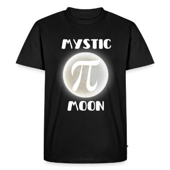 Mystic Maths Pi Moon - Men's Premium Organic T-Shirt - black - Front - Nico (187cm)