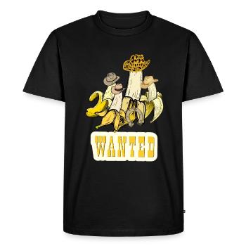 CHAPEAU DE COWBOY WESTERN BANANE - T-shirt Premium bio Homme - noir - Devant - Nico (187cm)