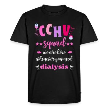 CCHV Squad Dialysis Nurse Team - Men's Premium Organic T-Shirt - black - Front - Nico (187cm)