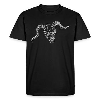 Perchtenmask gift - Men's Premium Organic T-Shirt - black - Front - Nico (187cm)