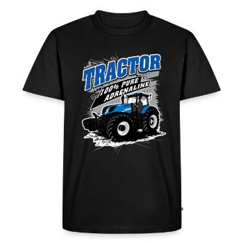 Tractor - tractor - farmer - farmer - Men's Premium Organic T-Shirt - black - Front - Nico (187cm)