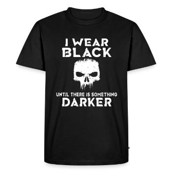 I wear black until there is something darker - Men's Premium Organic T-Shirt - black - Front - Nico (187cm)