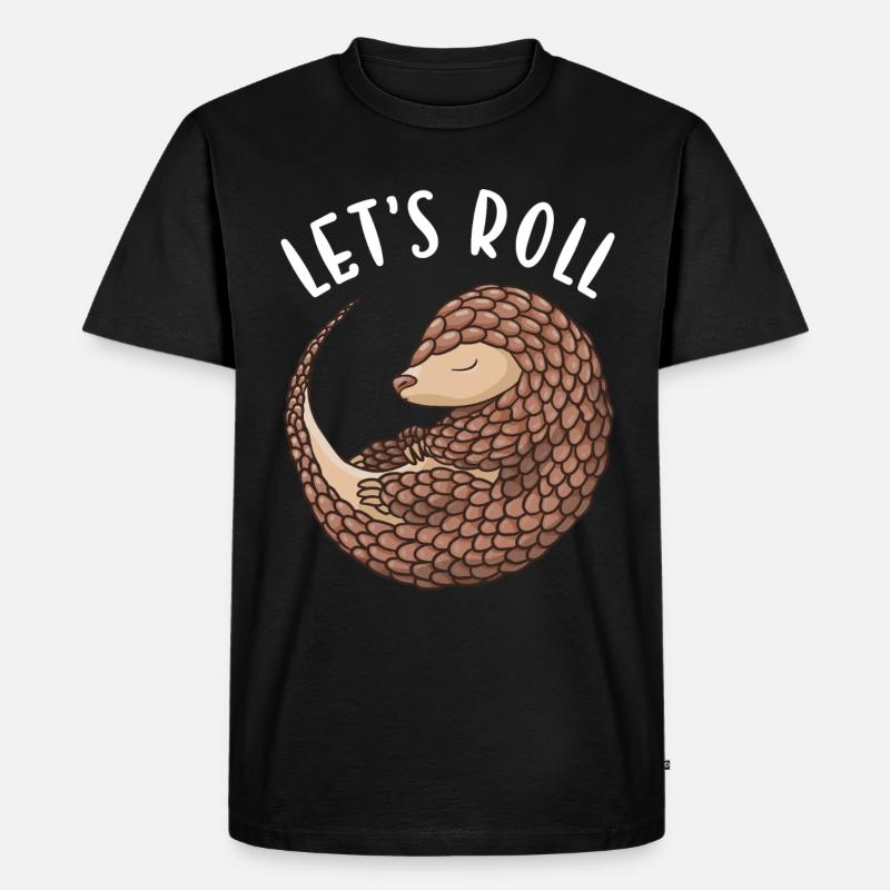 Let's Roll Pangolin - Men's Premium Organic T-Shirt - black