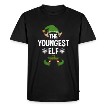 Group Matching Family Christmas Gift Elf - Men's Premium Organic T-Shirt - black - Front - Nico (187cm)