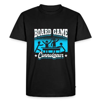 Jeu de société Connaisseur Passionné de jeux de nuit Plateau - T-shirt Premium bio Homme - noir - Devant - Nico (187cm)