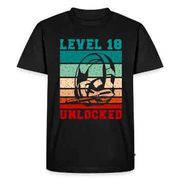 Casque déverrouillé Level18 pour les citations de joueurs - T-shirt Premium bio Homme - noir - Devant - Nico (187cm)