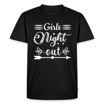 Soirée entre filles pour les filles Soirée festive - T-shirt Premium bio Homme - noir - Devant - Nico (187cm)