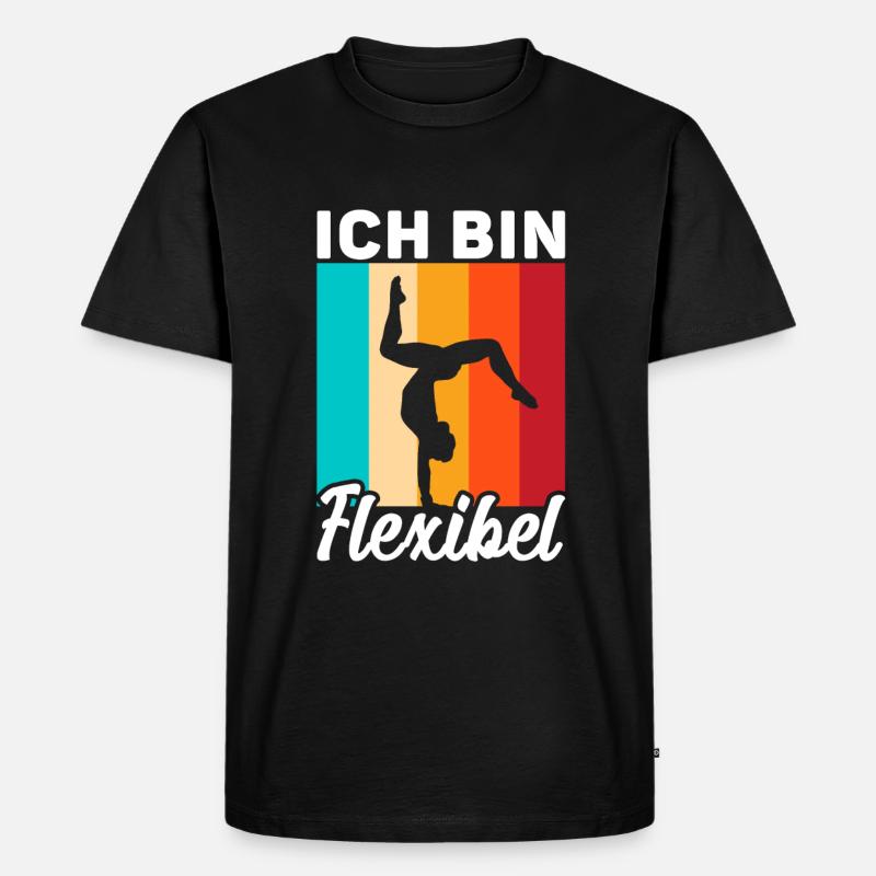 Bodenturnen Kunstturnen Akrobatisch - Männer Premium Bio T-Shirt - Schwarz
