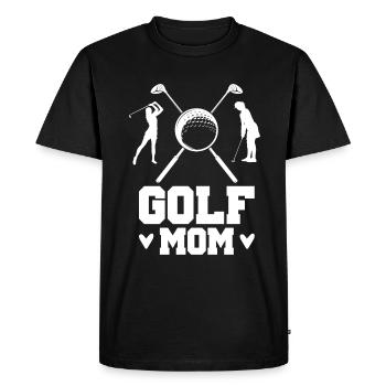 Golf Maman Golfeur Mère Golf Balle Jeu Golf Sports - T-shirt Premium bio Homme - noir - Devant - Nico (187cm)