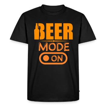 Mode bière sur Mode bière activé - T-shirt Premium bio Homme - noir - Devant - Nico (187cm)