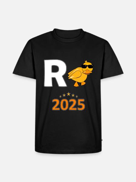 Rente 2025 - Männer Premium Bio T-Shirt - Schwarz