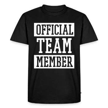Official Team Member - T-shirt Premium bio Homme - noir - Devant - Nico (187cm)
