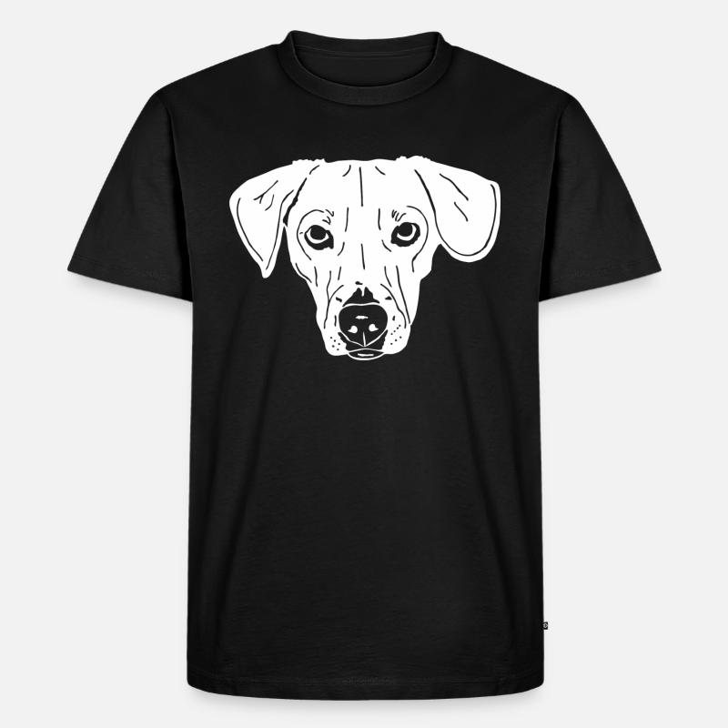 Dackel - Männer Premium Bio T-Shirt - Schwarz