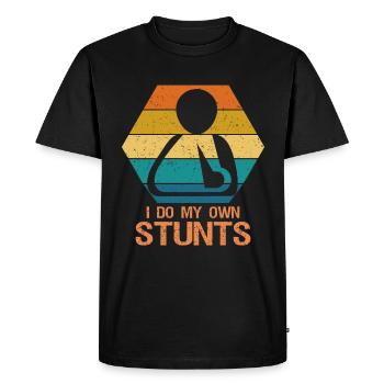 Deviens bon, je vais faire le mien - T-shirt Premium bio Homme - noir - Devant - Nico (187cm)