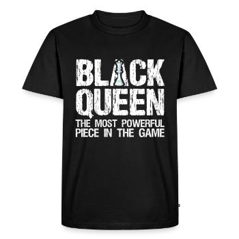 Black Queen La pièce la plus puissante du jeu - T-shirt Premium bio Homme - noir - Devant - Nico (187cm)