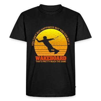 Wakeboard -Wakeboarding | You can't do any luck - Men's Premium Organic T-Shirt - black - Front - Nico (187cm)
