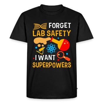 Oubliez la sécurité de laboratoire que je veux - T-shirt Premium bio Homme - noir - Devant - Nico (187cm)