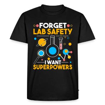 Oubliez la sécurité de laboratoire que je veux - T-shirt Premium bio Homme - noir - Devant - Nico (187cm)