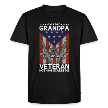 Je suis un père grand-père et une fête des pères expérimentée - T-shirt Premium bio Homme - noir - Devant - Nico (187cm)