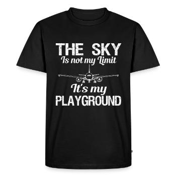 Le ciel n’est pas ma limite, c’est mon - T-shirt Premium bio Homme - noir - Devant - Nico (187cm)