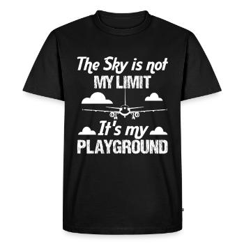 Le ciel n’est pas ma limite, c’est mon - T-shirt Premium bio Homme - noir - Devant - Nico (187cm)