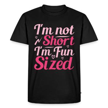 I'm not small, I have fun in size - Men's Premium Organic T-Shirt - black - Front - Nico (187cm)