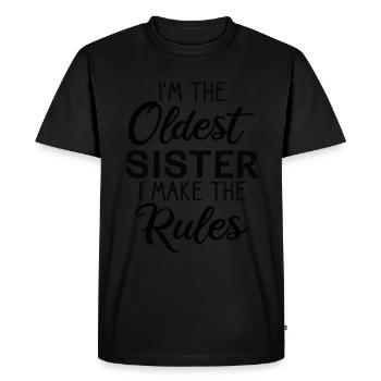 I am the eldest sister. I make the - Men's Premium Organic T-Shirt - black - Front - Nico (187cm)