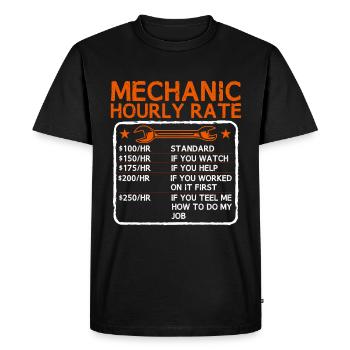 Mechanic Strike Industrial Engineer - Men's Premium Organic T-Shirt - black - Front - Nico (187cm)