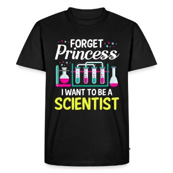 Forget Princess I want a - Men's Premium Organic T-Shirt - black - Front - Nico (187cm)