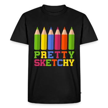 Assez incomplet Art Color Artist Coloré - T-shirt Premium bio Homme - noir - Devant - Nico (187cm)