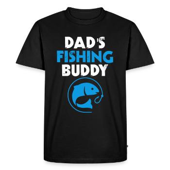 Pères Copain de pêche Père et fils Voyage de pêche - T-shirt Premium bio Homme - noir - Devant - Nico (187cm)