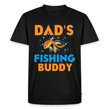 Pères Copain de pêche Père et fils Voyage de pêche - T-shirt Premium bio Homme - noir - Devant - Nico (187cm)