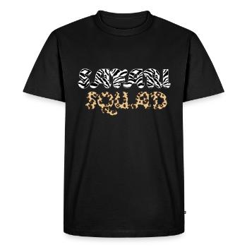 Safari Squad African Family Holiday Summer Trip - Men's Premium Organic T-Shirt - black - Front - Nico (187cm)