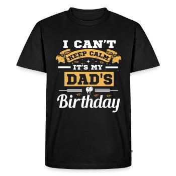I can't stay calm, it's the - Men's Premium Organic T-Shirt - black - Front - Nico (187cm)