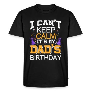 I can't stay calm, it's the - Men's Premium Organic T-Shirt - black - Front - Nico (187cm)