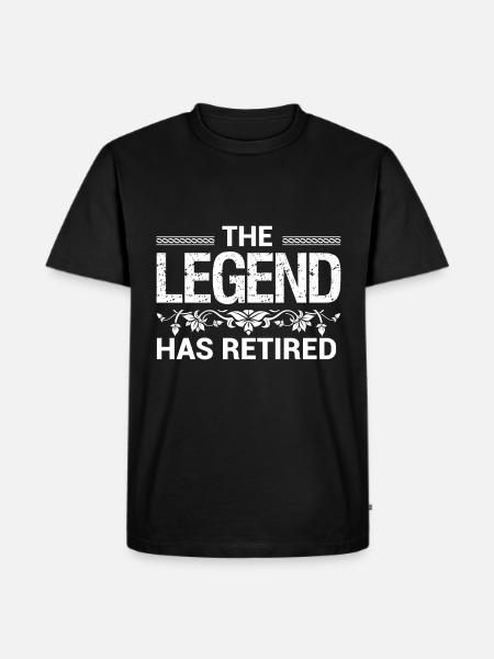 The legend has retired - Men's Premium Organic T-Shirt - black