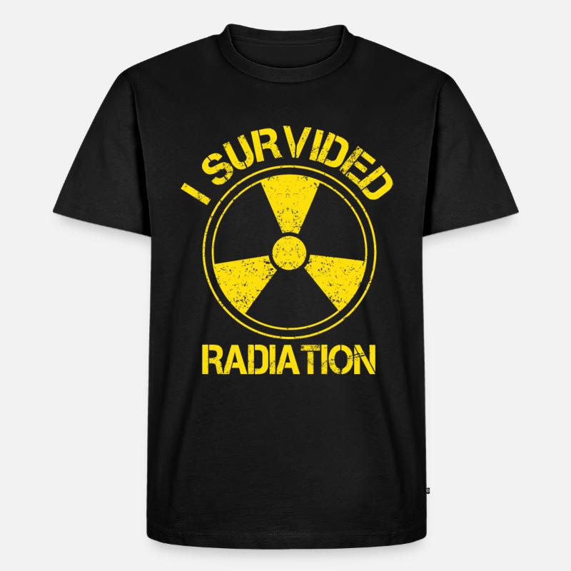 Ich Überlebte - Männer Premium Bio T-Shirt - Schwarz