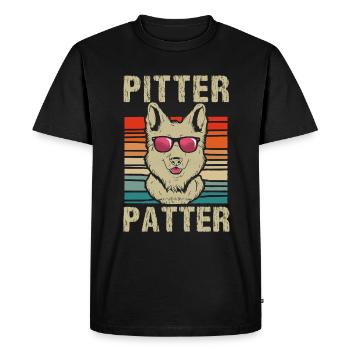 Pitter Pattern German Shepherd Dog Owner - Men's Premium Organic T-Shirt - black - Front - Nico (187cm)