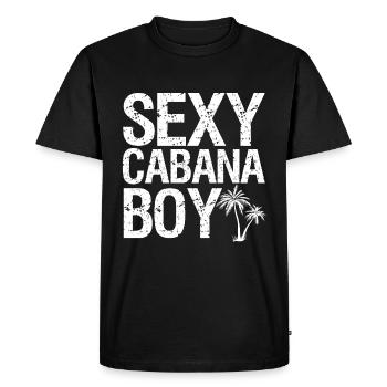 Sexy Cabana Boy Barkeper Bartender Summer Pool - T-shirt Premium bio Homme - noir - Devant - Nico (187cm)