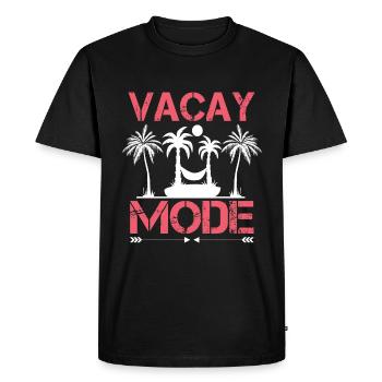 Vacay Mode Holiday Road Trip Tenue de vacances - T-shirt Premium bio Homme - noir - Devant - Nico (187cm)