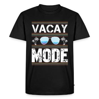 Vacay Mode Holiday Road Trip Tenue de vacances - T-shirt Premium bio Homme - noir - Devant - Nico (187cm)