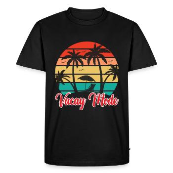 Vacay Mode Holiday Road Trip Tenue de vacances - T-shirt Premium bio Homme - noir - Devant - Nico (187cm)