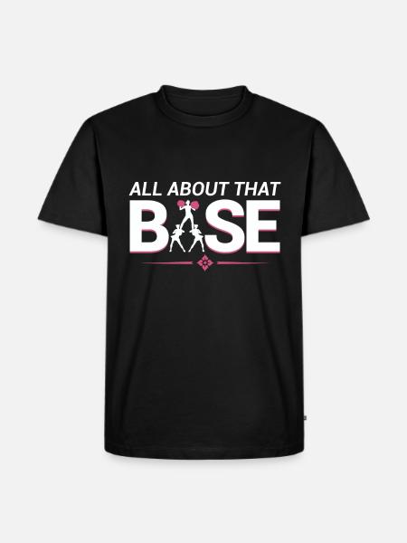 Cheerleaders om denna bas -cheerleading - Ekologisk premium-T-shirt herr - svart
