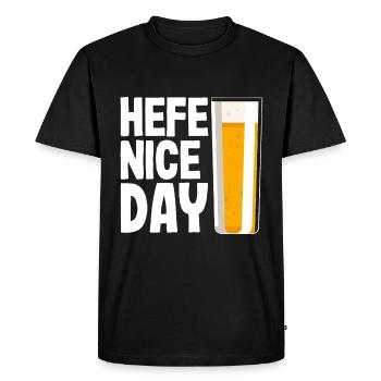 Levure Nice Day Funny Beer Hobby Brewer Wheat - T-shirt Premium bio Homme - noir - Devant - Nico (187cm)