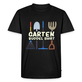 Garden Buddel Shirt Gardening Gardening - Men's Premium Organic T-Shirt - black - Front - Nico (187cm)