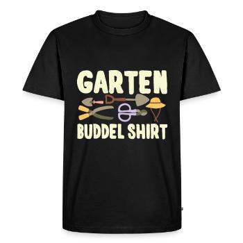 Jardin Buddel Chemise Jardinage Jardinage - T-shirt Premium bio Homme - noir - Devant - Nico (187cm)