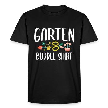 Gartenarbeit Hobbygärtner Gärtnern Garten Buddel - Männer Premium Bio T-Shirt - Schwarz - Vorne - Nico (187cm)